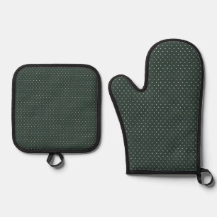 Set De Manoplas Lunares Verde Oscuro