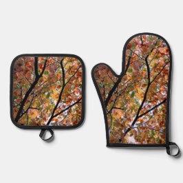 Set De Manoplas luz en las hojas