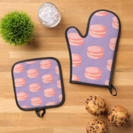 Set De Manoplas Macarons rosados
