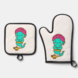 Set De Manoplas Magical Kawaii Djinn - Espíritu neón