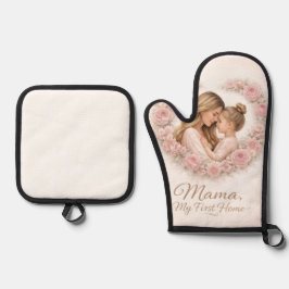 Set De Manoplas Mamá — Mi Primer Hogar | Floral de Madre e Hija