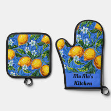 Mamáes Mamáes Kitchen azul y amarillo