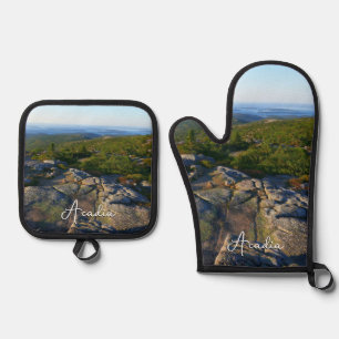 Set De Manoplas Mañana en la cima de Cadillac Mountain en Acadia