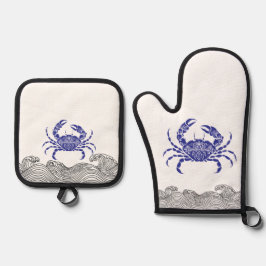 Set De Manoplas Mandala Crab