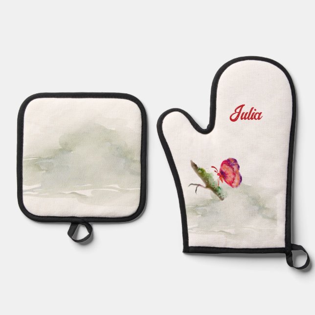 Set De Manoplas Mano de la horquilla y soporte de la sartén (Anverso)