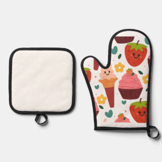 Set De Manoplas Manopla de Cocina Dulces Kawaii