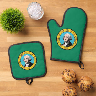Set De Manoplas Manopla de horno, protectores de olla, bandera del