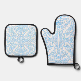 Set De Manoplas Marea Azur Celeste