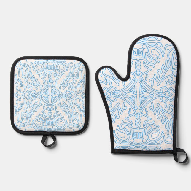 Set De Manoplas Marea Azur Celeste (Anverso)