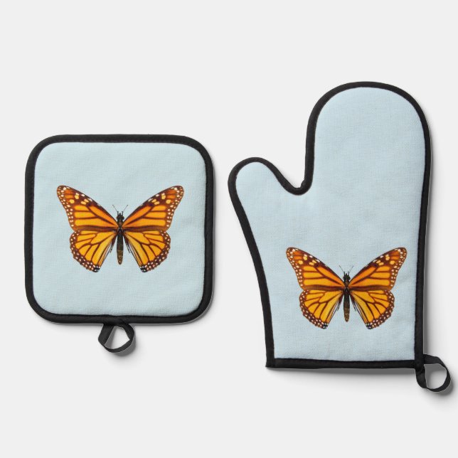 Set De Manoplas Mariposa Monarca (Anverso)