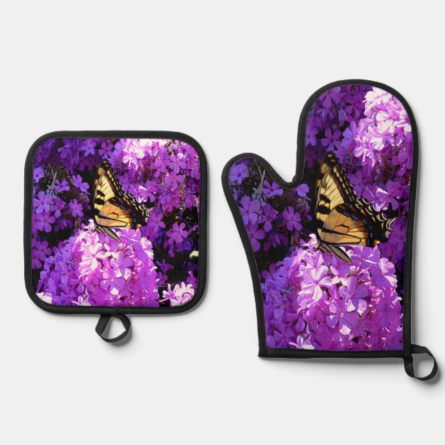 Set De Manoplas Mariposa y Phlox (Anverso)