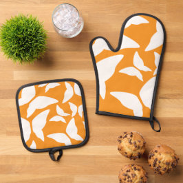 Set De Manoplas Mariposas Brillantes Audaces Eclectic Cocina