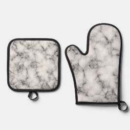 Set De Manoplas Mármol blanco