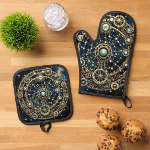 Set De Manoplas Mecanismo celeste Arte cósmico