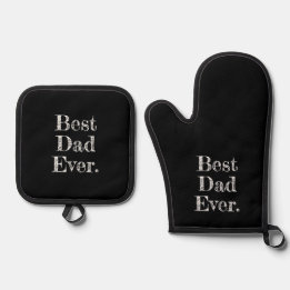 Set De Manoplas Mejor Papá del Mundo Tipografía Dibujada a Mano Ne