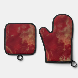 Set De Manoplas Mejor protección contra el calor de color sólido p
