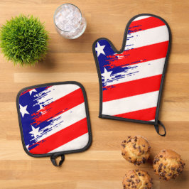 Set De Manoplas Mejor protección contra el calor de color sólido p