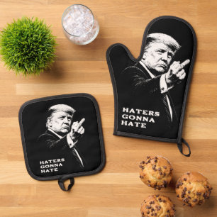 Set De Manoplas Meme Divertido Dedo Medio Trump 2026