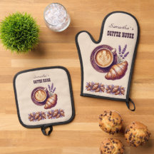 Merch de Cafe Personalizado Croissant Vintage con