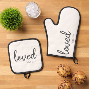 Set De Manoplas Minimalista Juan 3:16 amor
