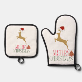 Set De Manoplas Modern Holiday Christmas