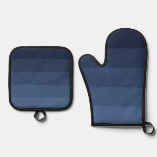 Set De Manoplas Monocromático azul