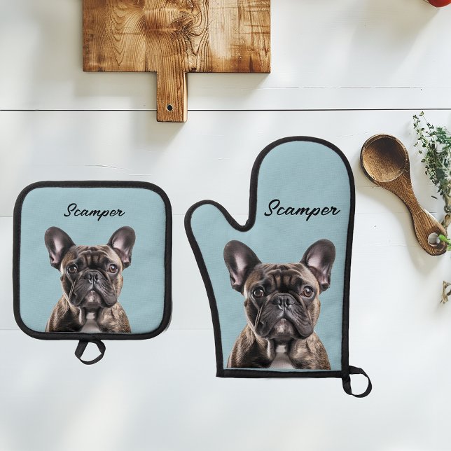 Set De Manoplas Monograma del Personalizado del gato del perro fot (Subido por el creador)