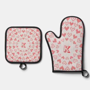 Set De Manoplas Monograma Navidades feos de amor suéter