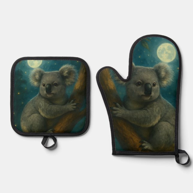 Set De Manoplas Moonlit Koala Perch (Anverso)