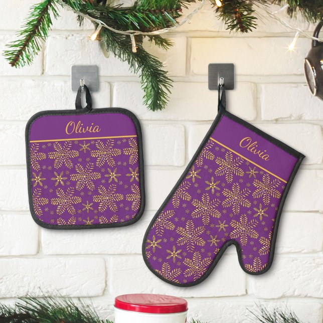 Set De Manoplas Morado y oro personalizado (Subido por el creador)