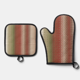 Set De Manoplas Multicolored boho 