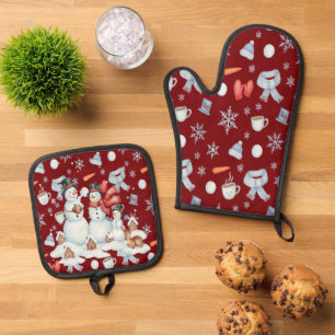 Set De Manoplas Muñeco de nieve mágico congelado