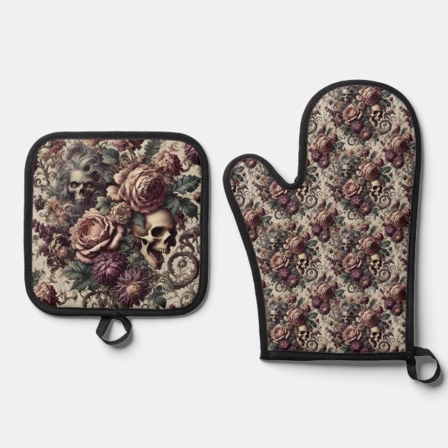 Set De Manoplas Nacido en Bloom - Victoriano Gótico (Anverso)