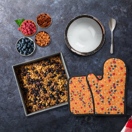 Set De Manoplas Naranja de avena, fruta y nueces