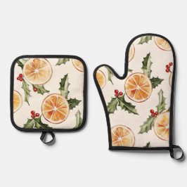 Set De Manoplas Naranja Slices