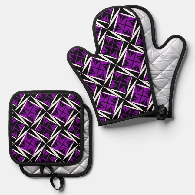 Set De Manoplas Native Sacred Winds in Purple (Anverso/Reverso)