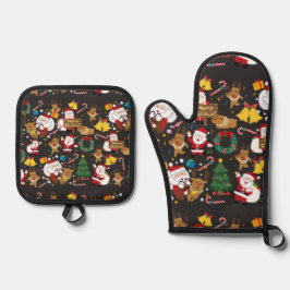 Set De Manoplas navidad