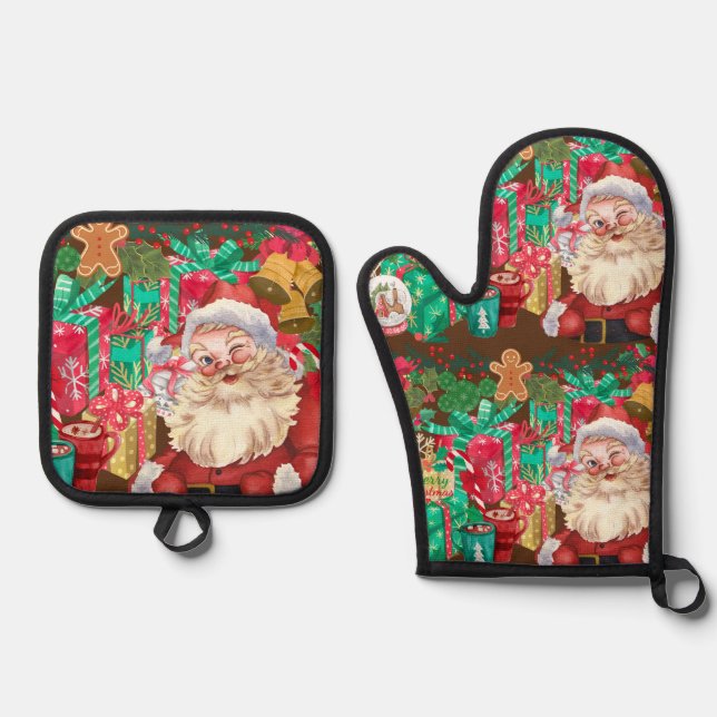 Set De Manoplas navidad (Anverso)