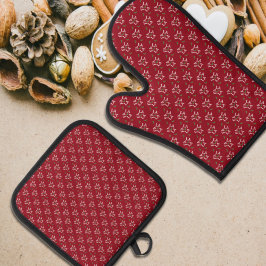 Set De Manoplas Navidades de Fa La Festive Holly