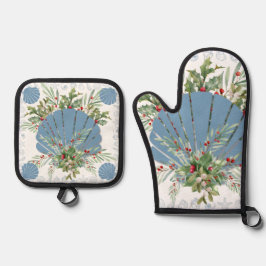 Set De Manoplas Navidades de la costa de las marismas azules