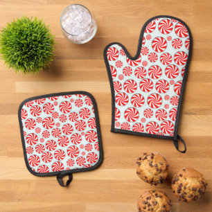 Set De Manoplas Navidades de Peppermint Candy