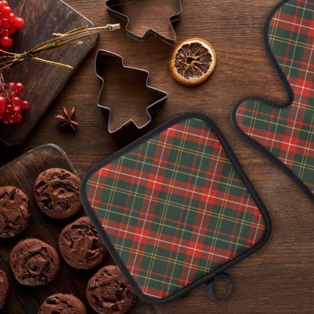 Set De Manoplas Navidades de Red y Green Plaid (Subido por el creador)