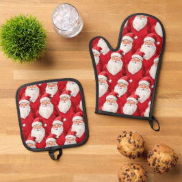 Set De Manoplas Navidades de Santa Claus