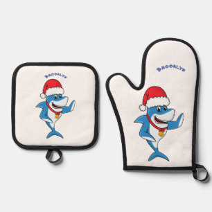Set De Manoplas Navidades divertidos ilustracion personalizado de 