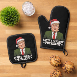 Set De Manoplas Navidades favoritos del presidente de Santa Claus,