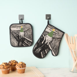 Set De Manoplas Navidades gritan humor negro graciosa existencial