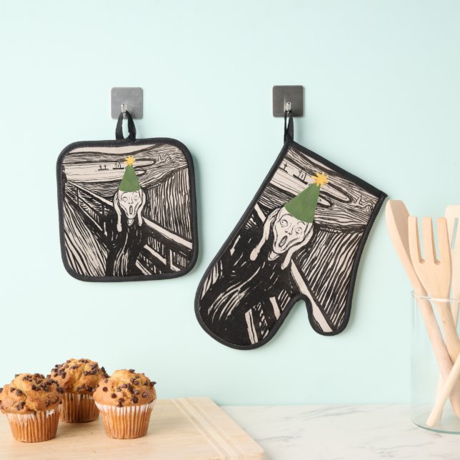 Set De Manoplas Navidades gritan humor negro graciosa existencial (Insitu (colgante))