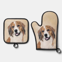 Nederlandse Kooikerhondje Pintura de arte de perro