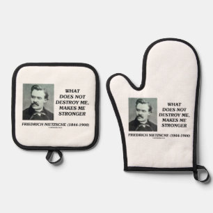 Set De Manoplas Nietzsche Lo Que No Destruye Me Hace Más Fuerte