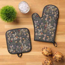 Nombre de monograma floral boho moderno